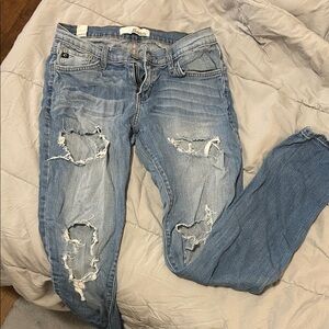 KanCan Light Blue Distressed Skinny Jeans